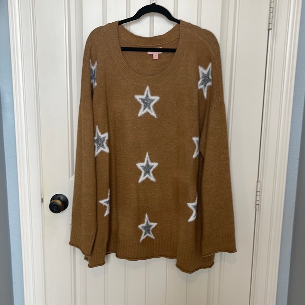 Beautiful Star sweater - NWOT. Ladies 4x